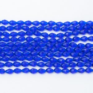 Cristal Gota 10mm Azul Eléctrico 