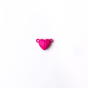 BROCHE CORAZON MAGNETICO FUCSIA