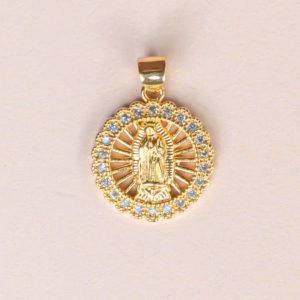 DIJE BRASS VIRGEN DE GUADALUPE