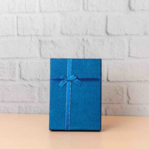 CAJA DE REGALO 18X13CM AZUL