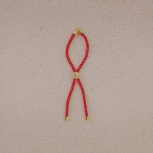 PULSERA REGULABLE CORDÓN CORAL