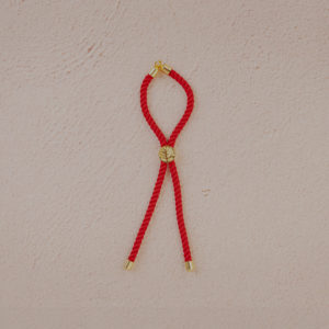 PULSERA REGULABLE CORDÓN ROJO